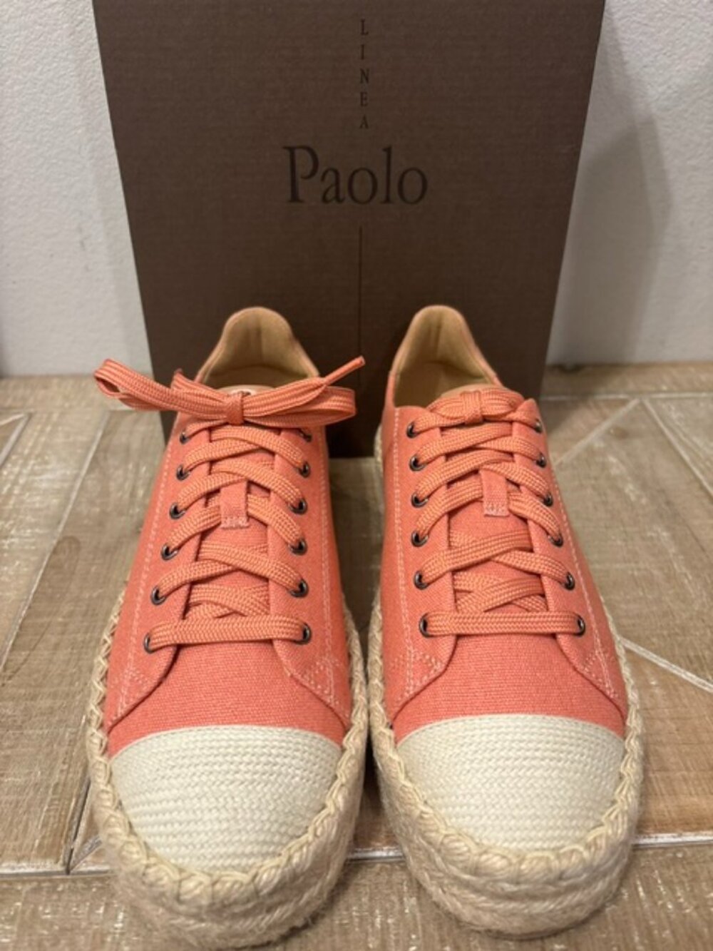 NEW Linea Paolo Silva Espadrille Sneakers Rose Desert Canvas Sizes: 7.5-10